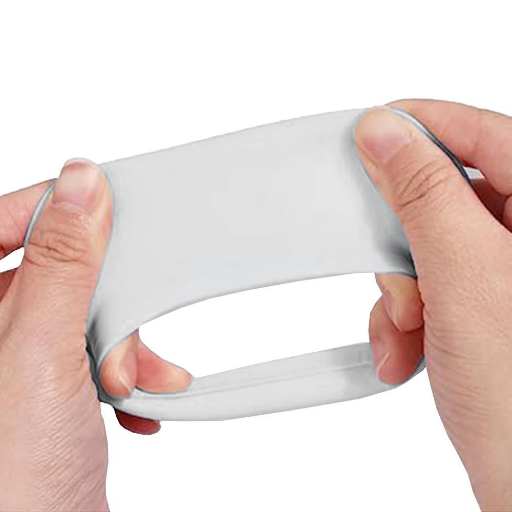 Silicone Case Cover for AirPods Max Headphones Clear Soft Ear Pad Protective Sleeves -White