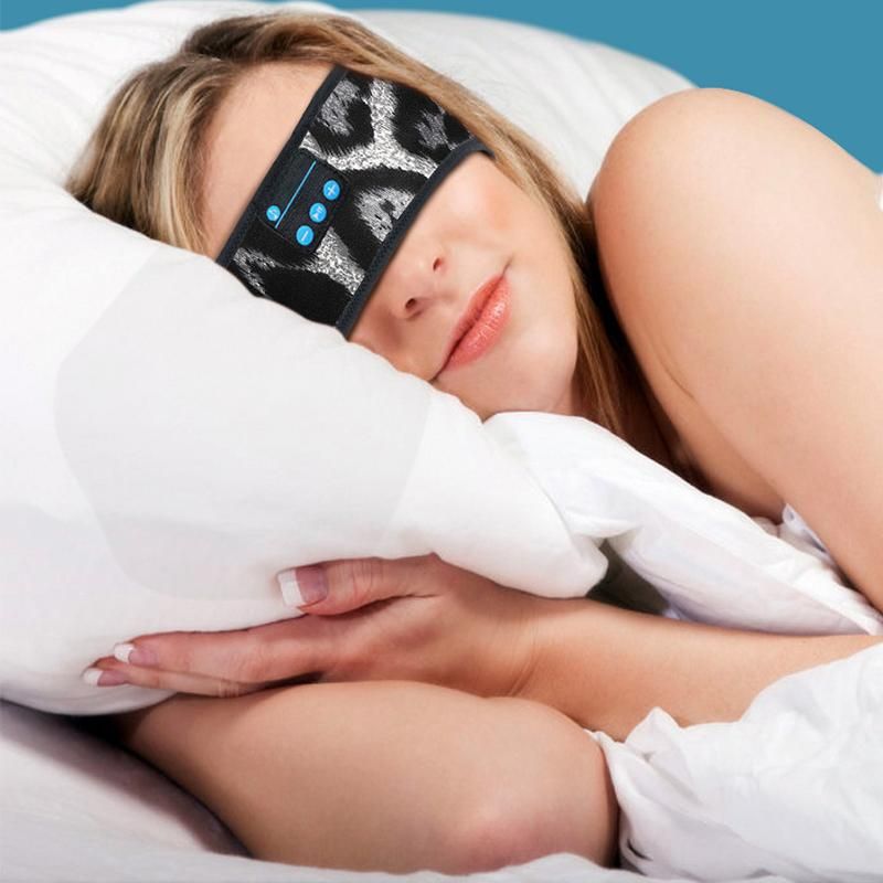 Sleep Mask Eye Mask Sleep Eyemask with Wireless 5.2 Bluetooth Headphones