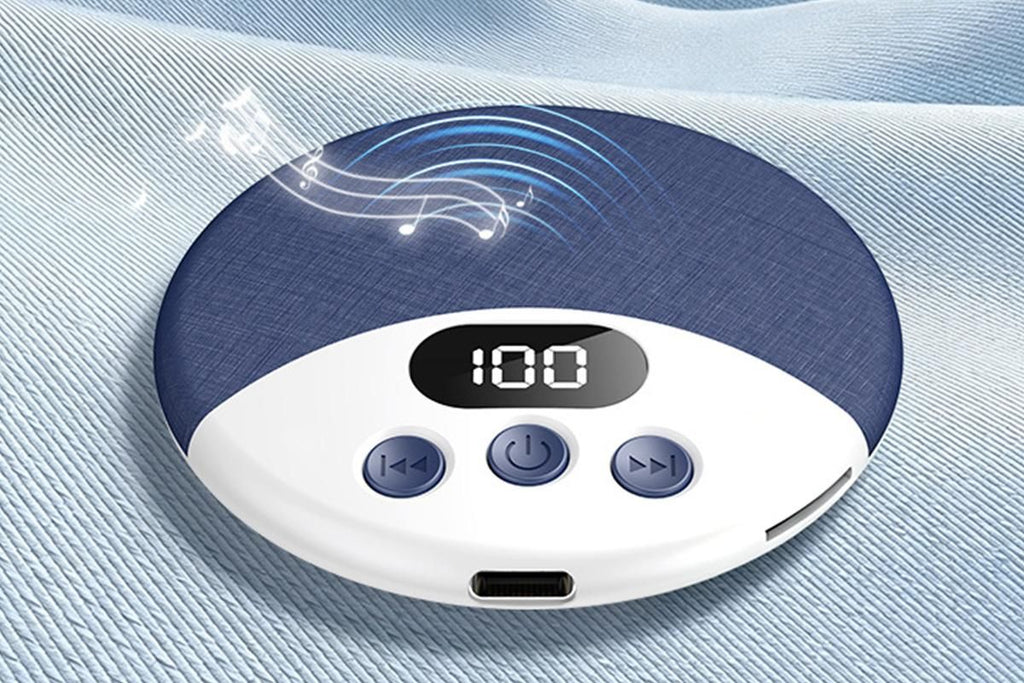 Under Pillow Bluetooth Sleep Speaker Wireless Bone Conduction Speaker-Blue
