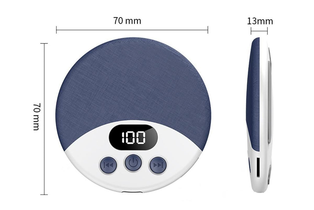 Under Pillow Bluetooth Sleep Speaker Wireless Bone Conduction Speaker-Blue
