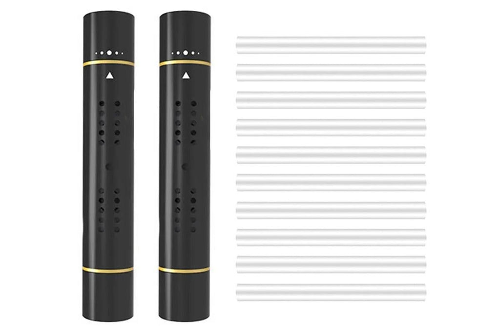Car Air Vent Clip Air Freshener with Scent Sticks Metal Aroma Diffuser-Black