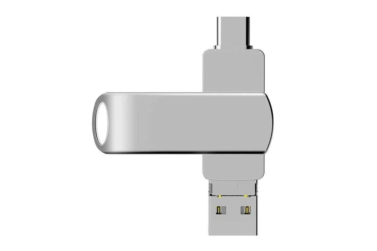 4 in 1 USB Flash Drive Photo Stick USB 3.0 Memory Stick Storage for Photos Backup -Rotating USB Flash Drive 1TB