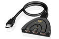 HDMI Splitter 1 in 3 out 4K Cable Adapter HDMI 3 Way Splitter for HDTV HD LCD