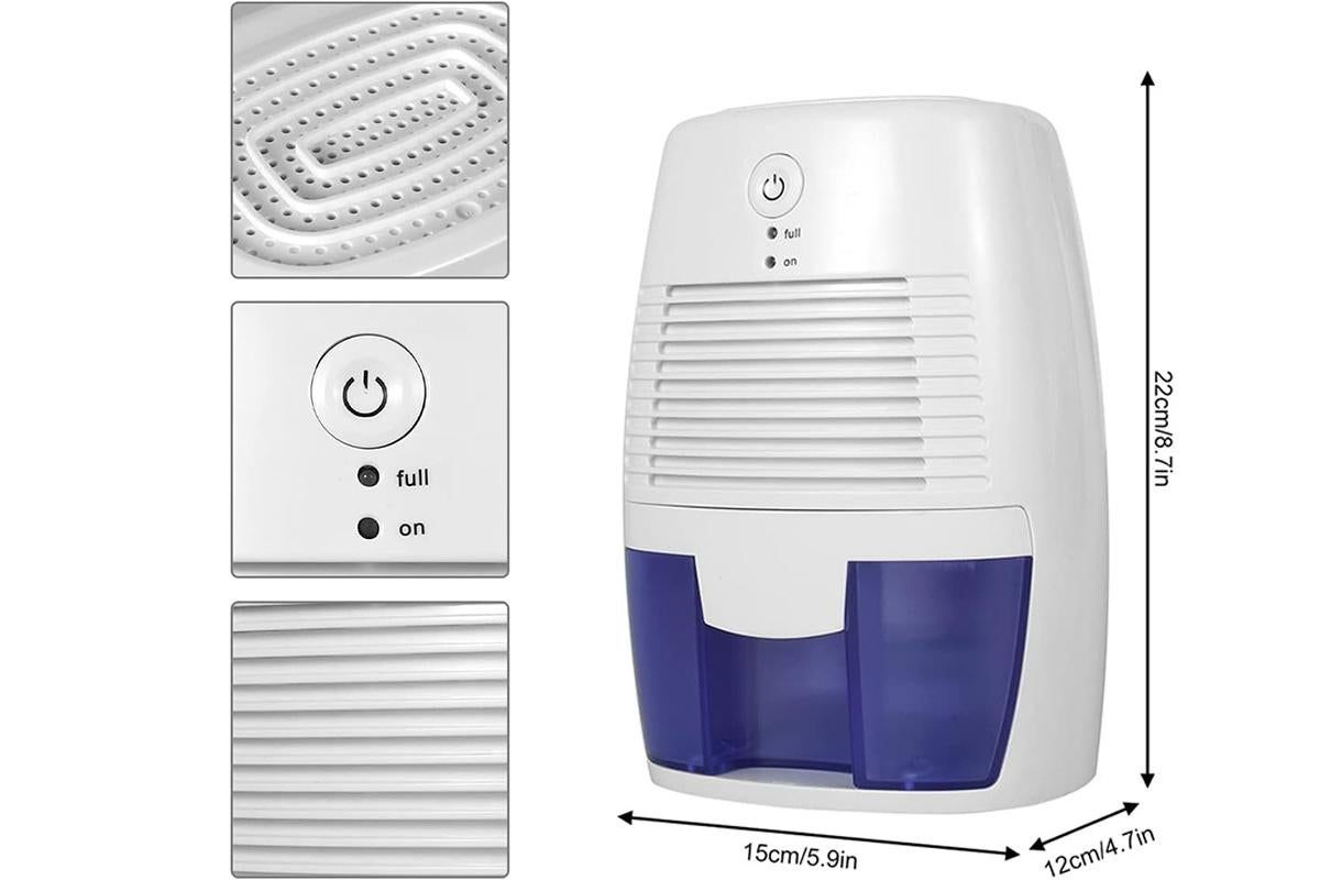 Mini Dehumidifier 500ml Portable Quiet Electric Moisture Absorber Bathroom