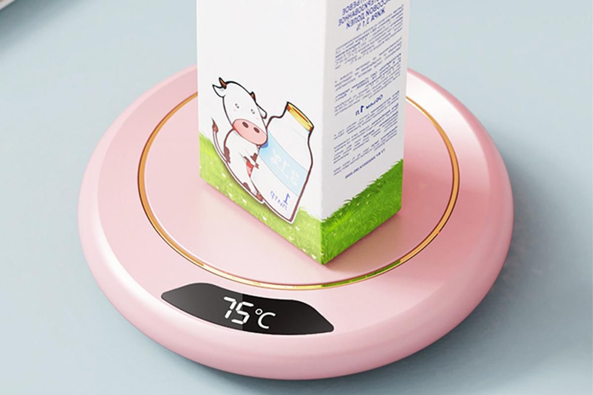 Electric Coffee Mug Warmer USB Cup With 3 Temp Settings-Pink