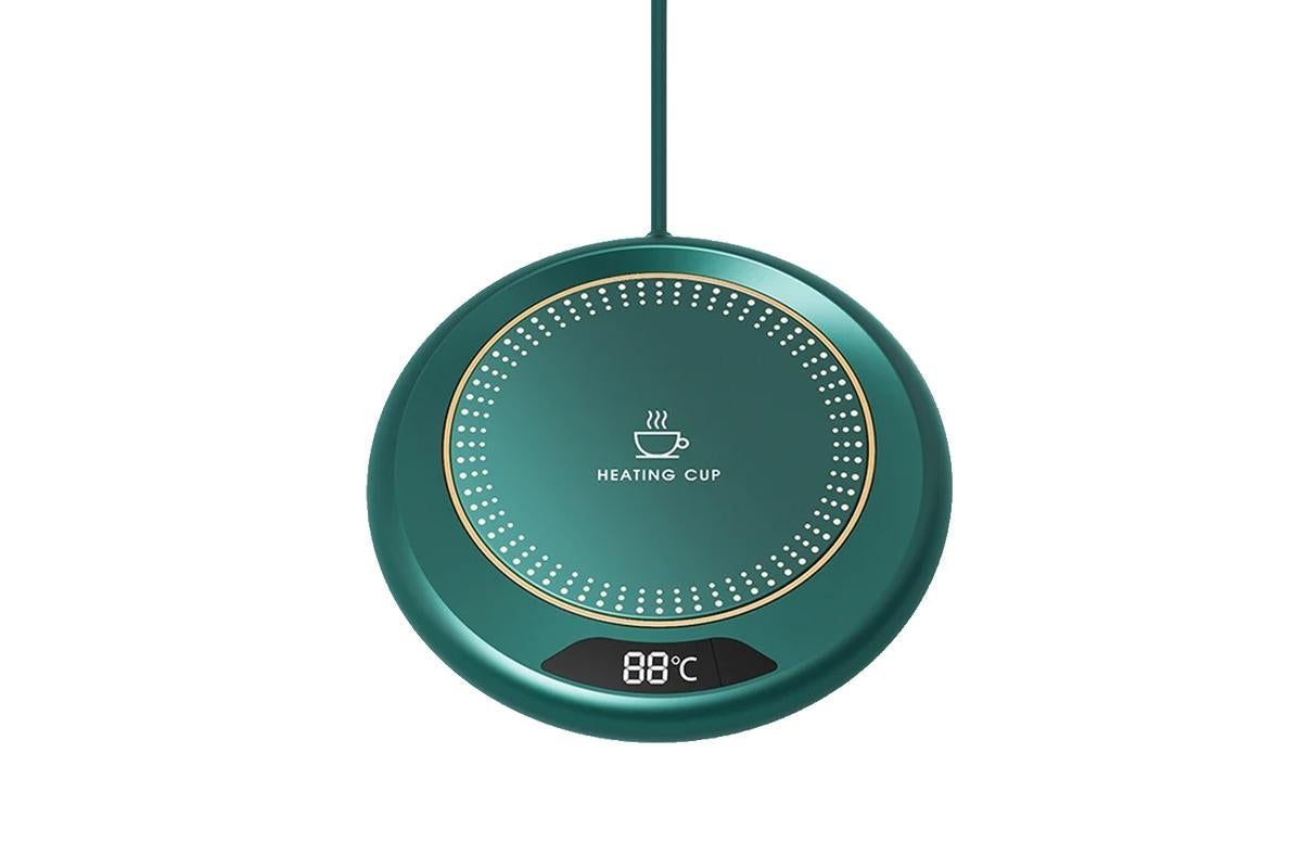 Electric Coffee Mug Warmer USB Cup With 3 Temp Settings-Green