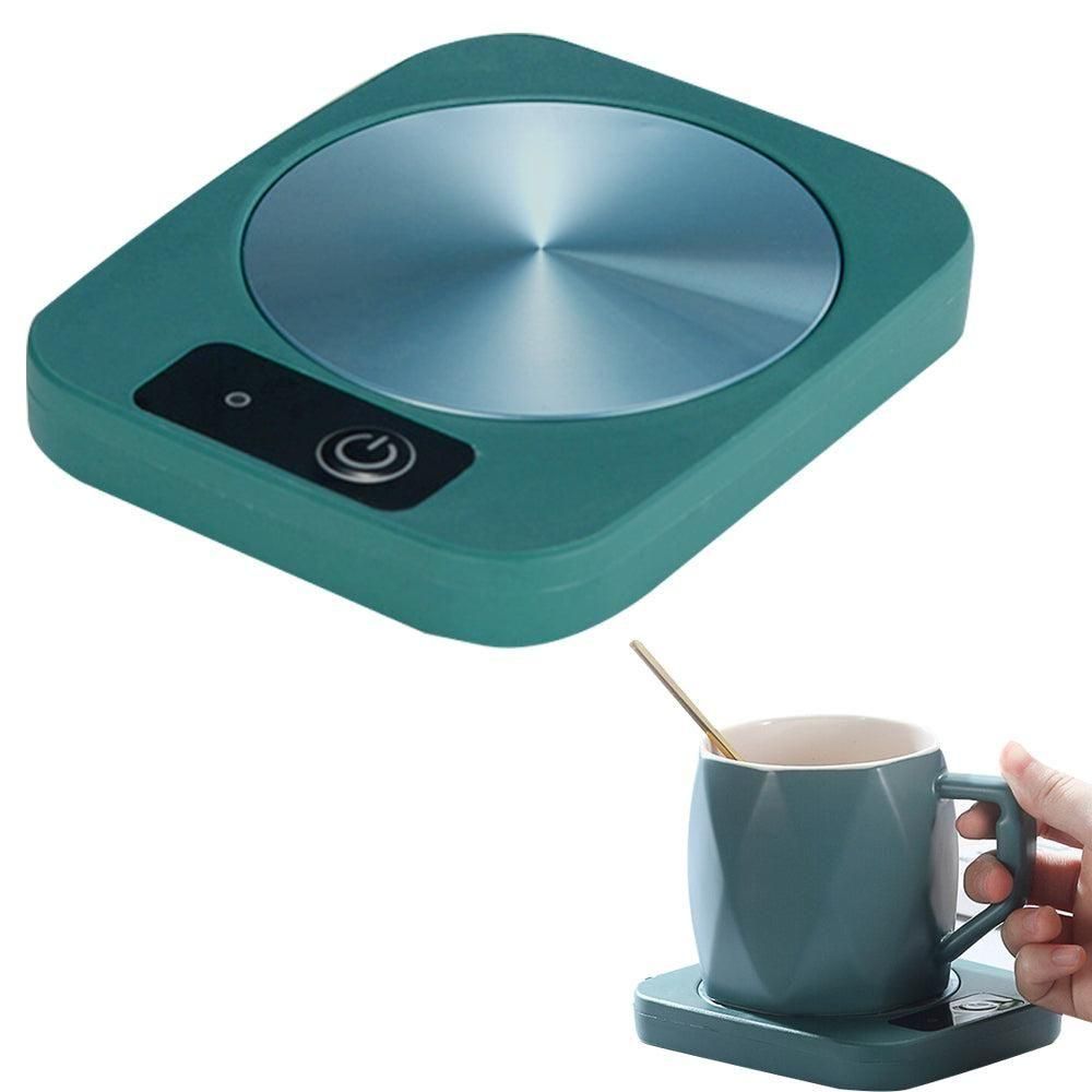 Electric Coffee Mug Warmer USB Cup With 3 Temp Settings-Green