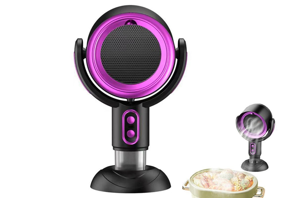 Portable Smoke Purifier Fan Removes Odors Dust Smoke for Cooking and Camping BBQ -BlackGold