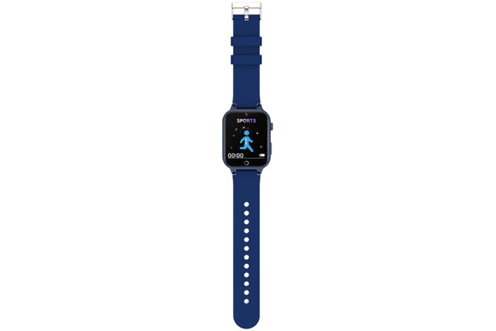 Kids Smart Watch Touch Screen Elastic Strap Smartwatch With Video Camera Pedometer-Blue
