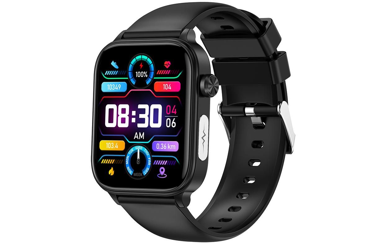 Smart Watch 1.96-Inch ECG Fitness Tracker with Heart Rate Blood Oxygen Blood Glucose Uric Acid and Blood Lipid 100 Sports Modes Activity Tracker-Pink