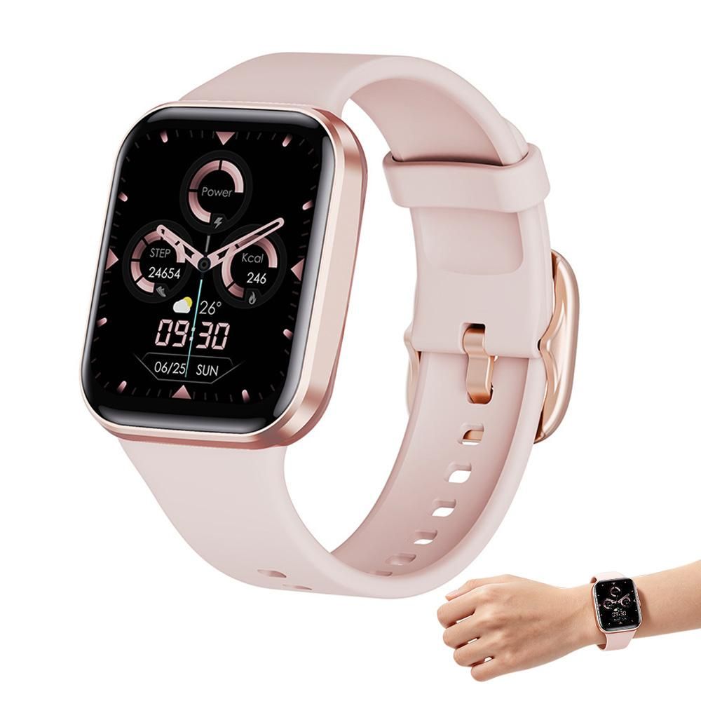 Smart Watch Fitness Tracker Heart Rate 25 Sport Modes for Men Women-Pink