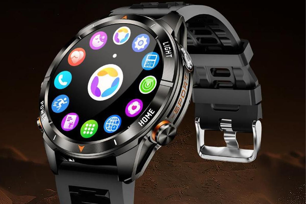 Smart Watch Fitness Tracker with Call Function 100 Sport Modes Heart Rate Sleep Monitor-Black