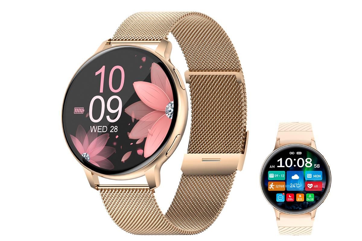 Smart Watch with Bluetooth Call and Sleep Monitor Fitness Tracker Watch-Black