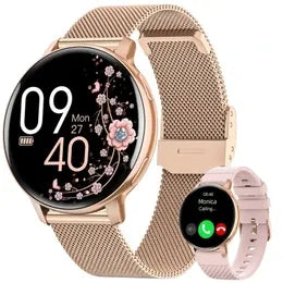 Smart Watch with Bluetooth Call and Sleep Monitor Fitness Tracker Watch-Black