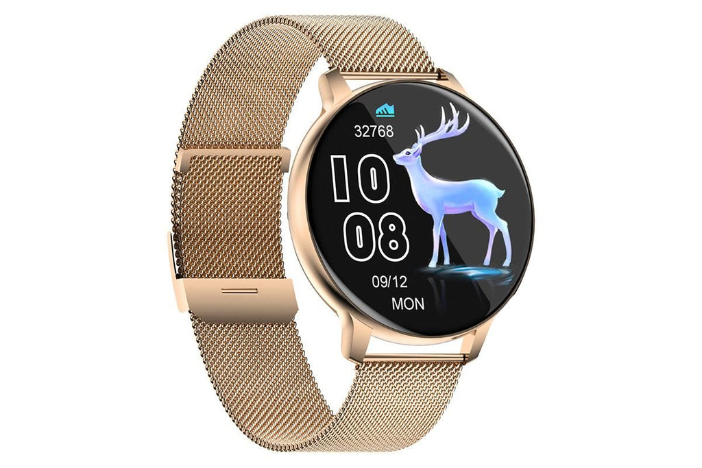 Smart Watch with Bluetooth Call and Sleep Monitor Fitness Tracker Watch-Gold