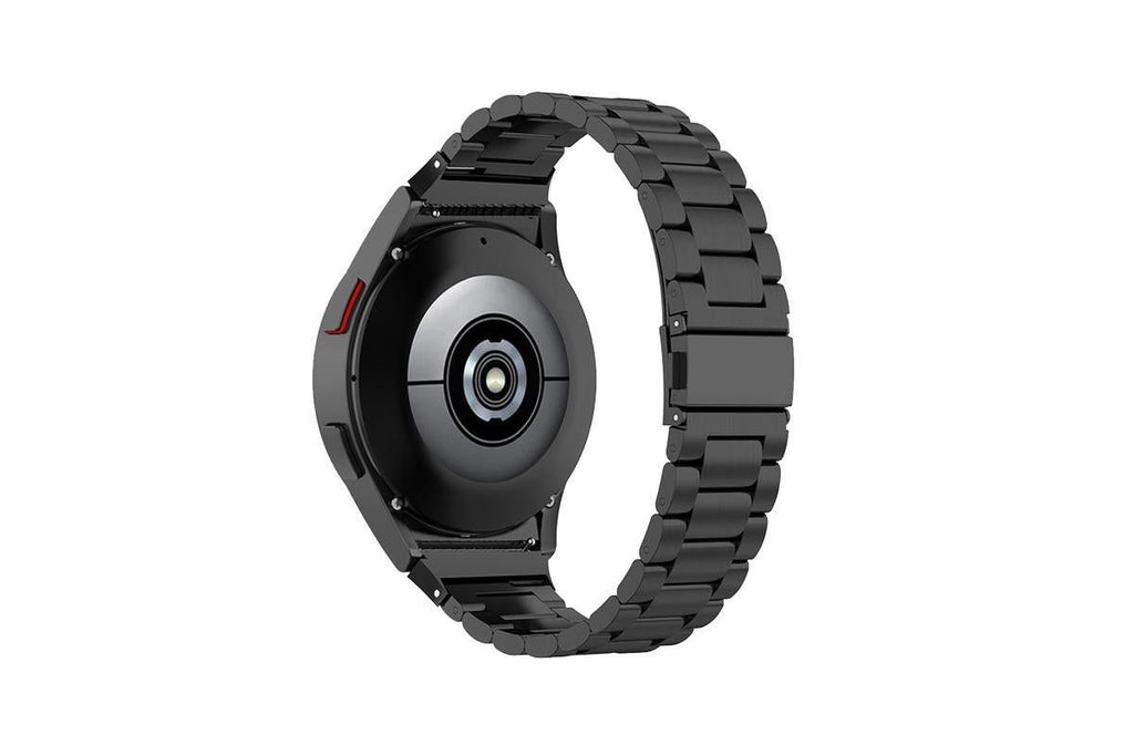 Solid Rugged Stainless Steel Band Compatible With Samsung Galaxy Watch 6 5 4-Black
