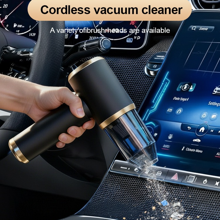 Cordless Handheld Portable Vacuum Cleaner, Wet & Dry Use Powerful Mini Car Vacuum with Multiple Nozzles & Washable Filter for Home Car Office Pet Hair Cleaning