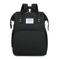 Convertible Baby Bed Diaper Backpack, Waterproof Oxford Multifunction Mommy Bag, 3-Way Hand/Shoulder/Backpack for Travel and Outdoor Use - Black