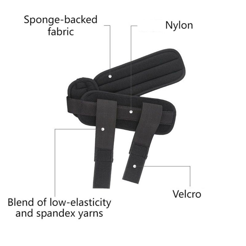 Adjustable Ankle Brace, Breathable Stabilizer Splint for Sprain Recovery & Sports Protection - Black L