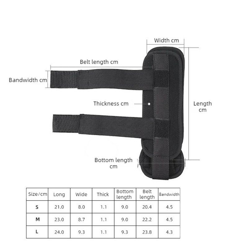 Adjustable Ankle Brace, Breathable Stabilizer Splint for Sprain Recovery & Sports Protection - Black M