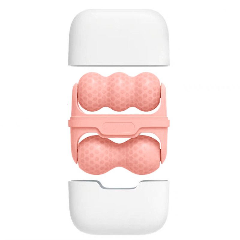 Ice Roller Beauty Device Double Sided Cold Compress Face Body Massager Pink