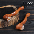 Gua Sha Massage Stick Set 2pc Natural Horn Roller Face Eye Full Body