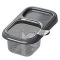 Sink Filter Drain Basket, Kitchen Wet/Dry Separation Food Residue Collector, Multi-function Storage Rack—Gray