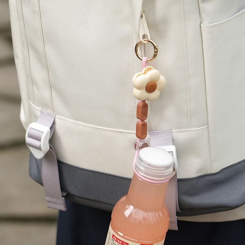 Flower Multi-Purpose Hat Clip 2-Pack, Portable Anti-Lost Cap Holder Hook for Backpacks and Outdoor Travel—Pink