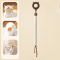 3-in-1 Retractable Pet Scratching Stick, Double-Sided Cat Massage Comb for Cat Grooming—Brown