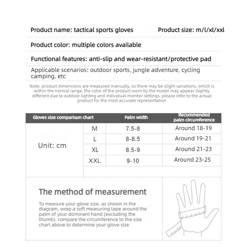 Size XXL - Green Camouflage - EVA Protective Tactical Gloves (1 Pair), Anti-Slip Shock-Absorbing Sports Gloves for Cycling Workouts
