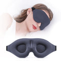 3D Deepened Sleep Eye Mask, Integrated Nose Wing, Full Light-Blocking, Breathable Eye Cover for Naps and Travel—Gray