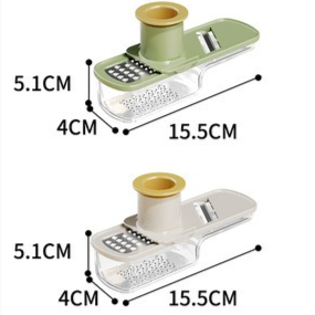 3-in-1 Multi-Functional Stainless Steel Slicer, Shredder, and Grinder—White