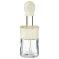 Integrated Oil Storage Silicone Oil Brush Bottle, Food-Grade Heat-Resistant Oil Dispensing Brush for Baking, BBQ—White