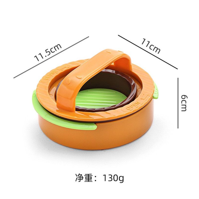 Detachable Hamburger Patty Press Mold, Homemade Beef Burger Maker DIY Kitchen Tool—White