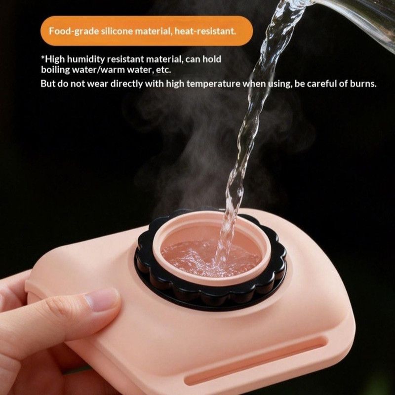 Silicone Wrist-Worn Sports Water Bottle, 200ml Portable Soft Water Cup for Cycling, Running, and Hiking—Pink