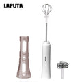 Rechargeable Electric Milk Frother Handheld, 3 Speed Milk Foam Maker for Latte Cappuccino, Portable Coffee Whisk with Protective Storage Cover