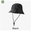 Unisex Quick-Dry Waterproof Bucket Hat – Outdoor Sun Protection Visor Hat – Black