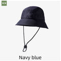Unisex Quick-Dry Waterproof Bucket Hat – Outdoor Sun Protection Hat for Men & Women – Navy Blue