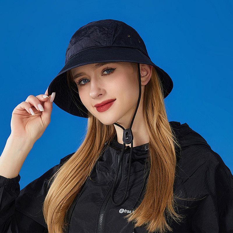 Unisex Quick-Dry Waterproof Bucket Hat – Outdoor Sun Protection Hat for Men & Women – Navy Blue