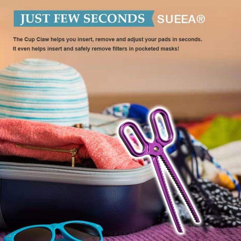 Scissor Style Bra Pad Removal Clip, Serrated Underwire Liner Tweezers for Swimsuit Bra Inserts Handy Tool-Purple