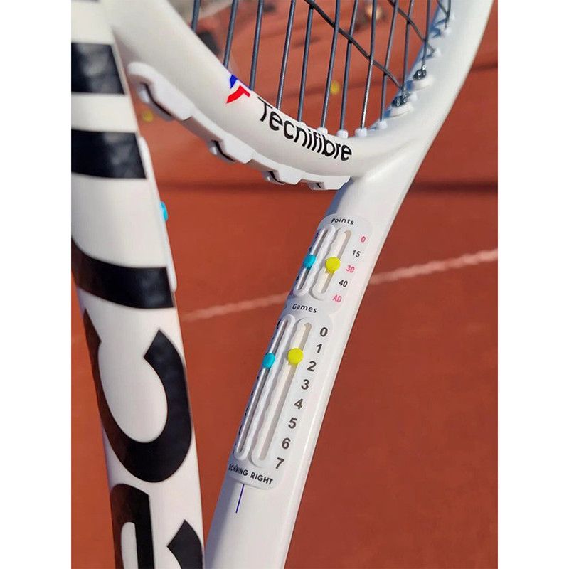 Portable Tennis Score Keeper Slide Score Counter for Tennis Game Match Scoring Record-white