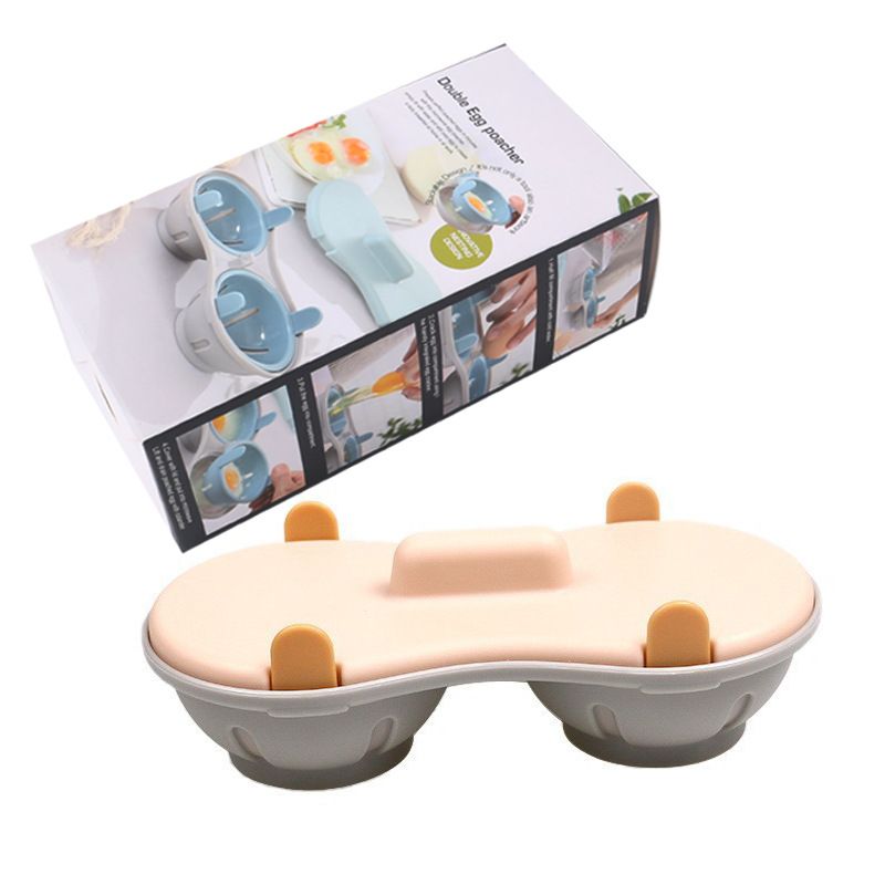 Microwave Egg Poacher – Egg Steamer Cooking Tool – Orange