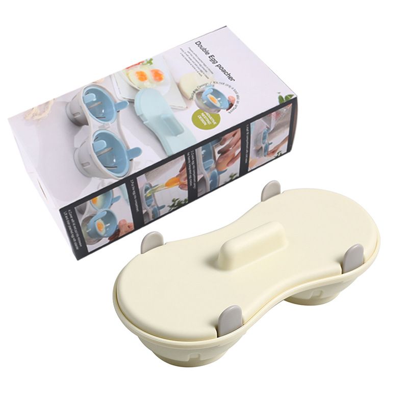 Microwave Egg Poacher – Egg Steamer Cooking Tool – Off-White