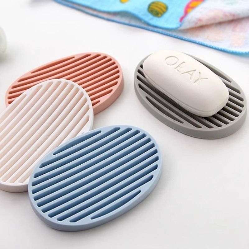 Silicone Soap Saver Pad – Non-Slip Silicone Soap Holder Tray – White
