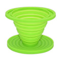 Food-Grade Silicone Foldable Coffee Dripper – Portable Outdoor Pour-Over Filter – Green