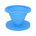 Food-Grade Silicone Foldable Coffee Dripper – Portable Outdoor Pour-Over Filter – Blue