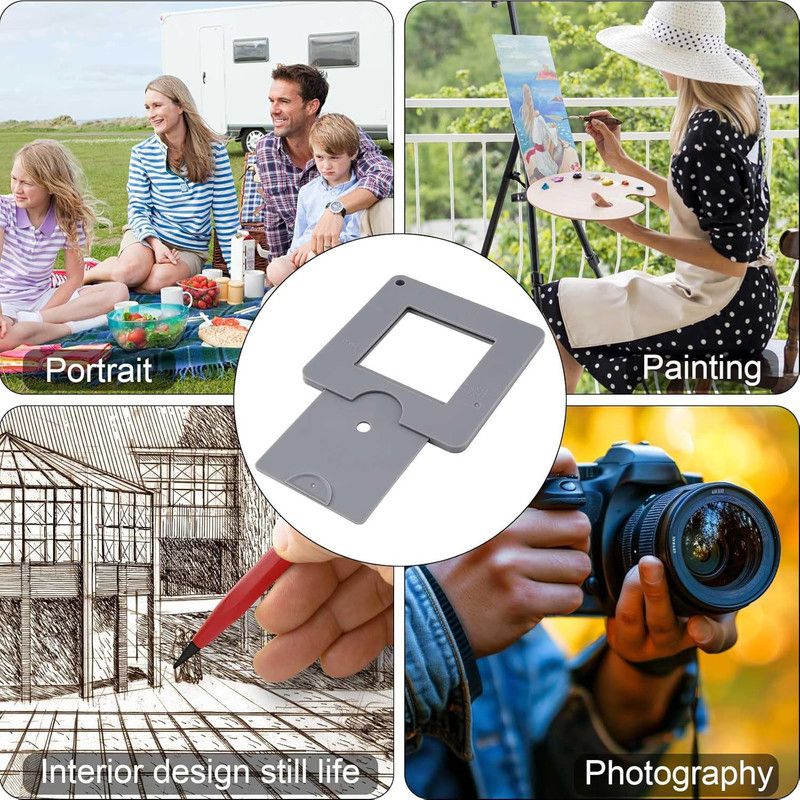Portable Artist Viewfinder Frame Drawing Composition View Finder Tool for Sketch Painting Art Creation
