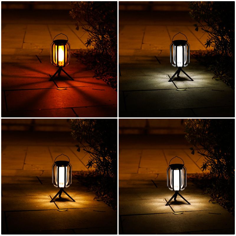 Solar Camping Lantern – Outdoor Yard Decorative Light with Tripod Stand, Portable Hanging LED Atmosphere Lamp