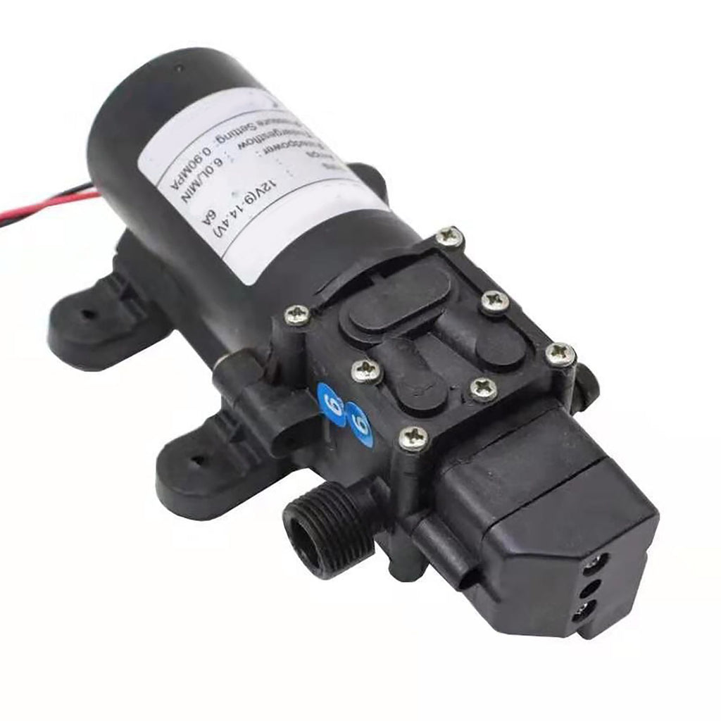 High Pressure Diaphragm Pump Smart Electric 6L Flow Rate Self Priming Pump for Car Wash Agricultural DC12V 72W