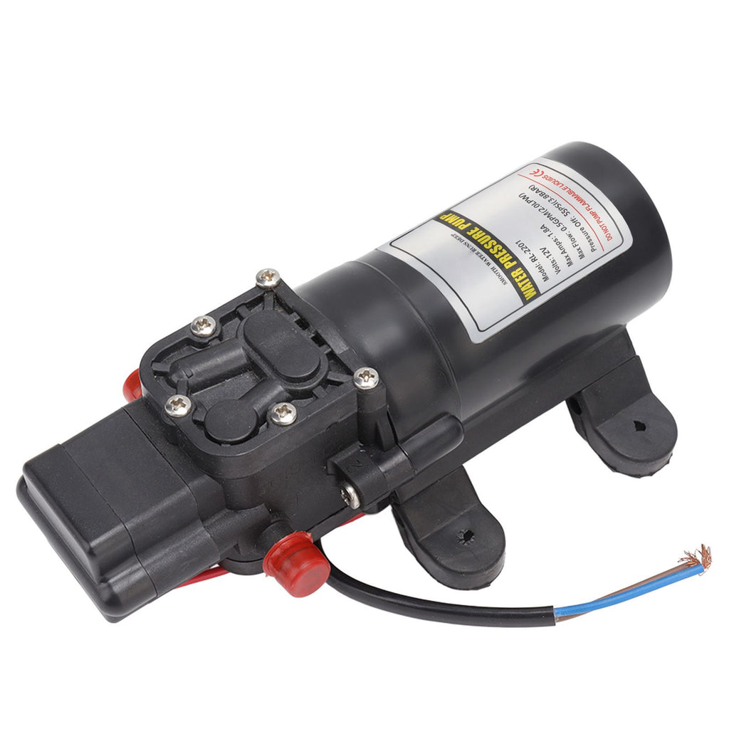 Water Pressure Diaphragm Pump Self Priming Diaphragm Pump High Pressure Water Pump for Outdoor RL 2201 12V